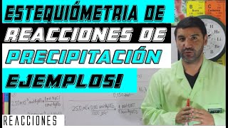 4Reacciones 72 Estequiometría de Reacciones de PrecipitaciónEjercicio [upl. by Enilada644]