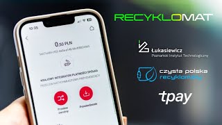 Przelew na konto po wrzuceniu butelki  RECYKLOMAT [upl. by Ecirtam]