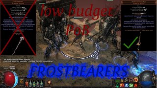 PoE 325 Forged Frostbearers Spectres Low budget PoB and weapon comparison [upl. by Siroled524]