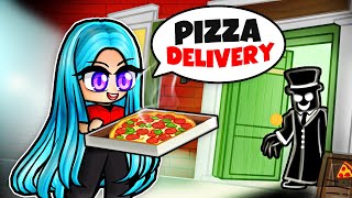 I Deliver Pizza to a CREEPY MANSION in Roblox [upl. by Notna]