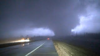 CLOSE RANGE Intercept of the Famous EF4 Mayfield Kentucky Tornado in Hayti Missouri 12102021 [upl. by Hoon]