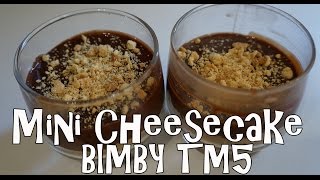 Bimby TM5  Mini Cheesecake alla Gianduia [upl. by Hitchcock]