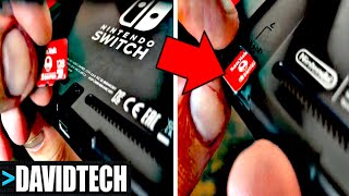 Nintendo Switch  Speicherkarte einsetzen  Micro SD Karte einsetzen  Speicher erweitern Nintendo [upl. by Sorkin]