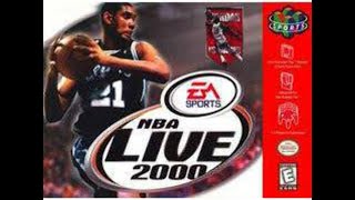 NBA Live 2000 N64 Lakers vs Cavaliers February 23rd 2000 [upl. by Amimej]