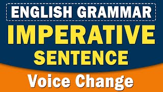 Voice Change  Imperative Sentence  English Grammar  Grammar Lesson  Home Revise [upl. by Dede]