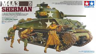 135 SHERMAN TANK TAMIYA  UNBOXING [upl. by Sokil747]