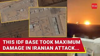 Irans Missiles Punch A Hole In Israels Nevatim Base Housing F35 Jets  Satellite Pics Show [upl. by Aniweta]