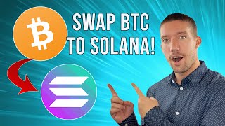 How To Swap BTC to SOL Bitcoin to Solana Chain  Easiest and Cheapest Way in 2024 [upl. by Massab]