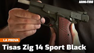 Tisas Zig 14 Sport black calibro 9x19 sulle orme della mitica Browning Hp35  La prova [upl. by Nnylodnewg]