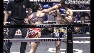 Muay Thai Nong Rose vs Petsupan น้องโรส vs เพชรสุพรรณ Lumpini Stadium Bangkok 281117 [upl. by Ahsla492]