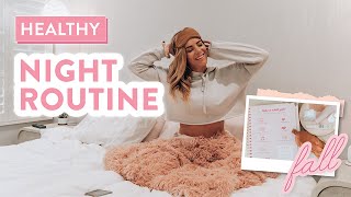 My REAL Healthy Fall Nighttime Routine 2020 [upl. by Houlberg]