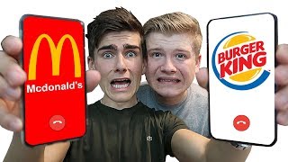 TELEFONFIS MED MC DONALDS OG BURGER KING  m Tobias Møller [upl. by Sokin]