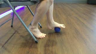 Plantar Fasciitis Exercises  Spiky Ball Release [upl. by Anikes]