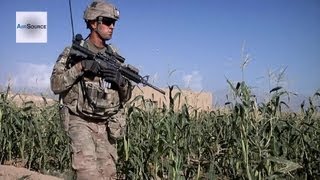 US Army Cavalry Scouts Conducting Patrols at Forward Operating Base Shank [upl. by Aihsiym]