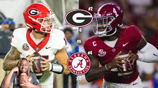 2 Georgia vs 4 Alabama  2024 College Football Highlights Reaction [upl. by Michigan565]