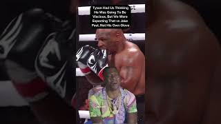 Mike Tyson Biting Fixation vs Jake Paul Boxing Netflix fyp shorts trending [upl. by Yretsym]