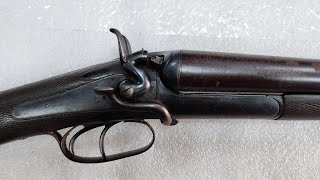 Army and Navy CSL London 12 bore sidelever back action hammergun [upl. by Ynahirb]