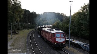 Zugverkehr in Roßwein von Juli bis Dezember 2023  Kessel Container und ein MegaLokzug [upl. by Witcher878]