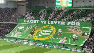 Hammarby  Djurgården 2024 MÄKTIGT TIFO [upl. by Marutani885]