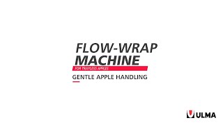 Flowwrap machine for trayless apples [upl. by Aicenav]