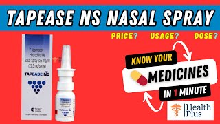 Tapease NS Nasal Spray  Tapentadol  strong painkiller🤔 [upl. by Aneeb929]