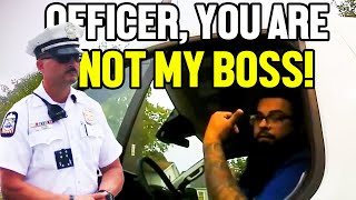 Guy Provokes Cops In A Company Vehicle Doesnt End Well For Him [upl. by Yajnas]