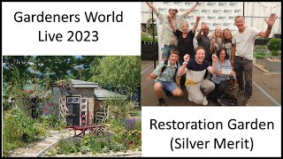 Gardeners World Live 2023Restoration Garden Silver Merit medal [upl. by Yecnay995]