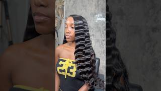 Wigstyling crimped hair wigs crimpedhair wigstyling hairstyle frontal [upl. by Anire]