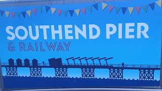 Southend Railway and Pier longest pleasure Pier in Europe  133 miles long spectacular [upl. by Lengel]