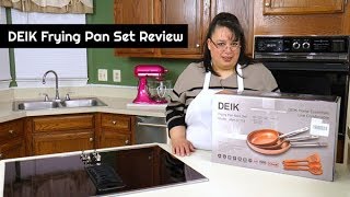 DEIK Ceramic Copper Frying Pan Set Review  Nonstick Cookware Frying Pan  Amy Learns to Cook [upl. by Marl633]