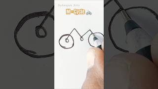 M  Cycle 🚲  Easy Cycle Drawing shorts drawing cycling cycle cycledrawing alphabetdrawing [upl. by Feliza]