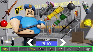 BARRYS PRISON RUN OBBY  All Items Unlocked  All Bosses Unlocked Papa Pizza Sirem Dummy Game [upl. by Noitsuj]