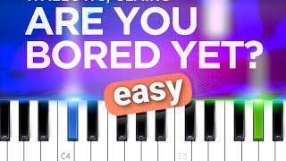 Wallows  Are You Bored Yet ft Clairo  EASY PIANO TUTORIAL [upl. by Eirrehs210]