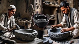 An Amazing worker manufacturing a Wash Basin with Hands [upl. by Airetas]