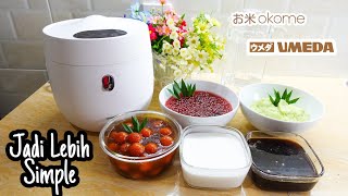 Bubur Sumsum Mutiara Biji Salak Paling Simple  Review OKOME Low Sugar Ricecooker UMEDA [upl. by Barbaresi]