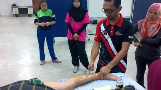 USM 2016  KURSUS SPORT MASSAGE LOWER LIMBS PART 1 [upl. by Aisekal]