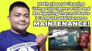 Motherboard Cleaning and Reapplying Thermal Paste  Computer Maintenance [upl. by Ggerk720]