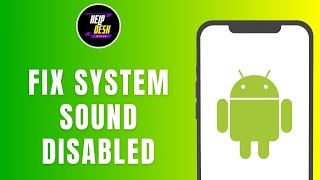 How to Fix System sound disabled in Android [upl. by Eisej]