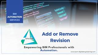 Add or Remove Revision on Sheet  Revit Plugin  KPM ONE [upl. by Eiclehc658]