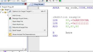 Creating first project with keil uvision 5 ARM [upl. by Algy]