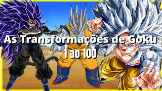 As transformações de goku 1 ao 100 remix nostálgico com as formas divinas god blue e instinto [upl. by Martinez593]