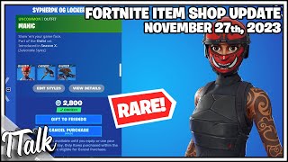 NEW EMOTES amp SUPER RARE ITEMS RETURN Fortnite Item Shop November 27th 2023 [upl. by Anohr]