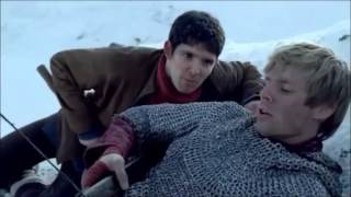 Merlin S5E02 Merlin and Arthur Scene SpoofBlooper [upl. by Jens]