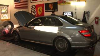 Mercedes C63 AMG Kleemann Headers Dyno Run [upl. by Attwood]