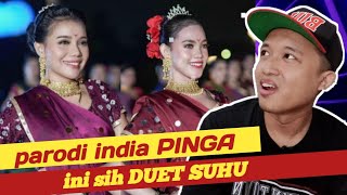 Ini Sih Duet Suhu  parodi india PINGA BAJIRAO MASTANI by VINA FAN feat AGNES MAHARANI  REACTION [upl. by Elyrrad613]