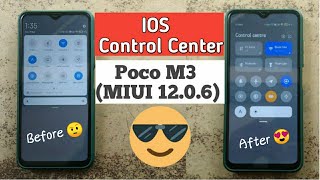 How to change Redmi control center in poco M3 miui  poco m3 new notification center in MIUI 1206 [upl. by Leinoto]