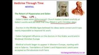 Medicine Through Time  Medieval  The Rediscovery of Hippocrates and Galen [upl. by Suelo]