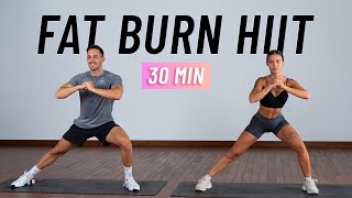 30 MIN FULL BODY CARDIO HIIT Workout For Fat Burn At Home No Equipment [upl. by Hairakcaz808]