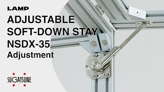 QUICK DEMO ADJUSTABLE SOFTDOWN STAY NSDX35  Sugatsune Global [upl. by Ativel]