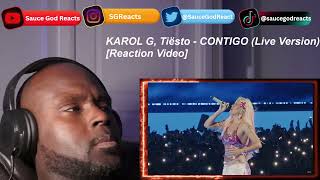 KAROL G Tiësto  CONTIGO Live Version REACTION [upl. by Giffer]